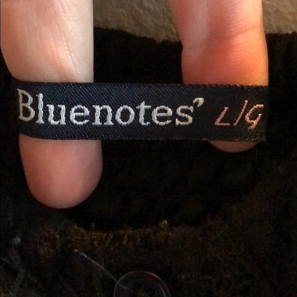 Blue notes Black lace tank top - Picture 3 of 3